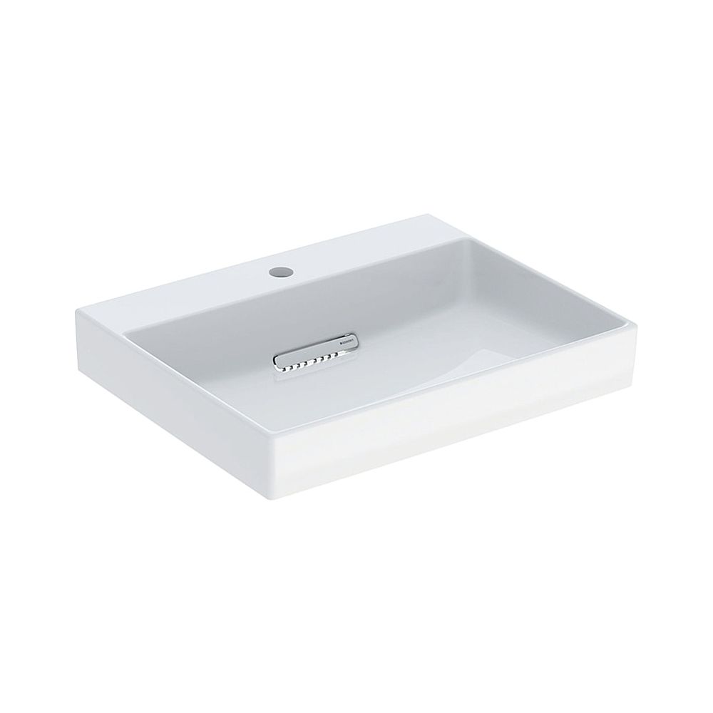 Geberit ONE Waschtisch Abgang horizontal, B 60cm, Tiefe 48cm, Hahnloch mittig, ohne ... GEBERIT-505034001 4025410593870 (Abb. 1)