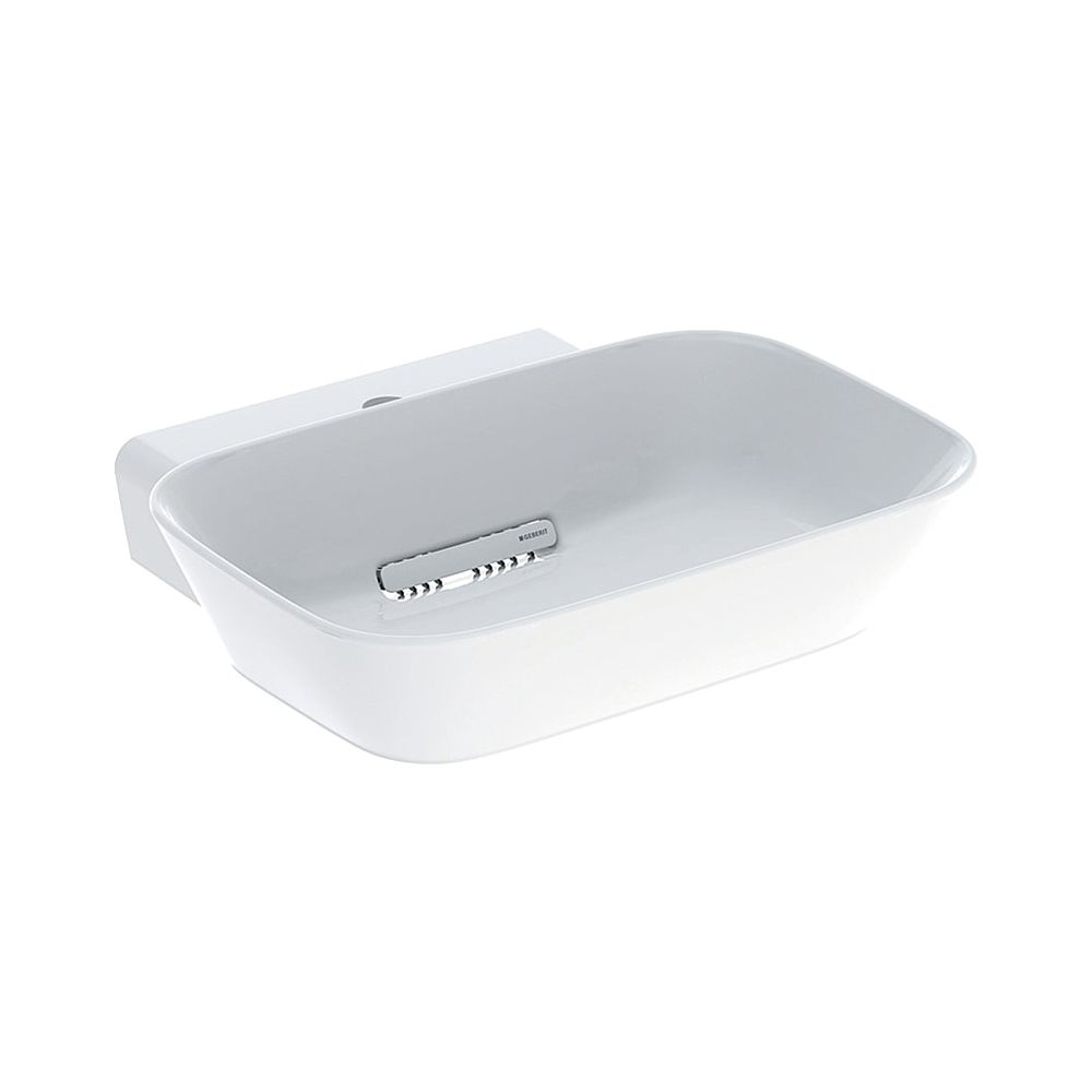 Geberit ONE Aufsatzwaschtisch Schalenform Abgang horizontal 50x42,5cm Hahnloch mitti... GEBERIT-505051001 4025410594020 (Abb. 1)