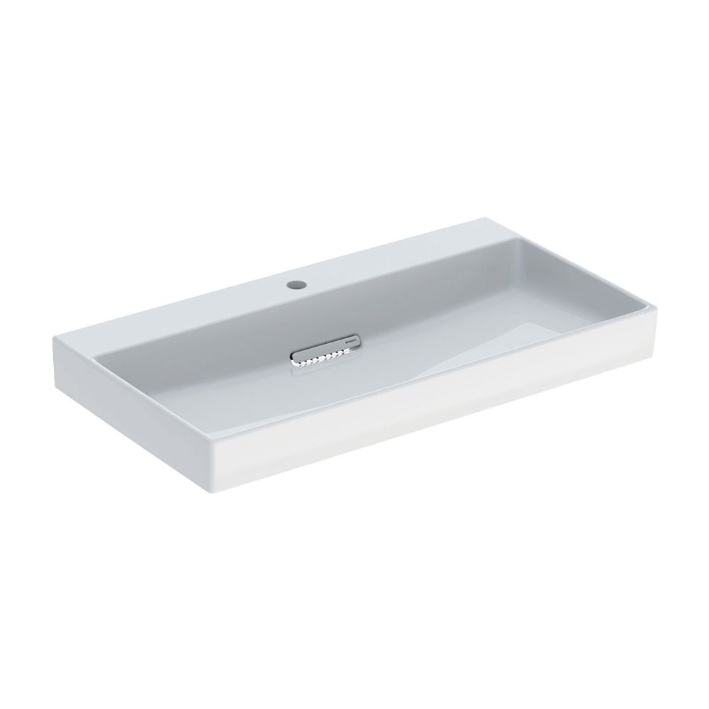 Geberit ONE Waschtisch Abgang horizontal, B 90cm, Tiefe 48cm, Hahnloch mittig, ohne ... GEBERIT-505038001 4025410593917 (Abb. 2)