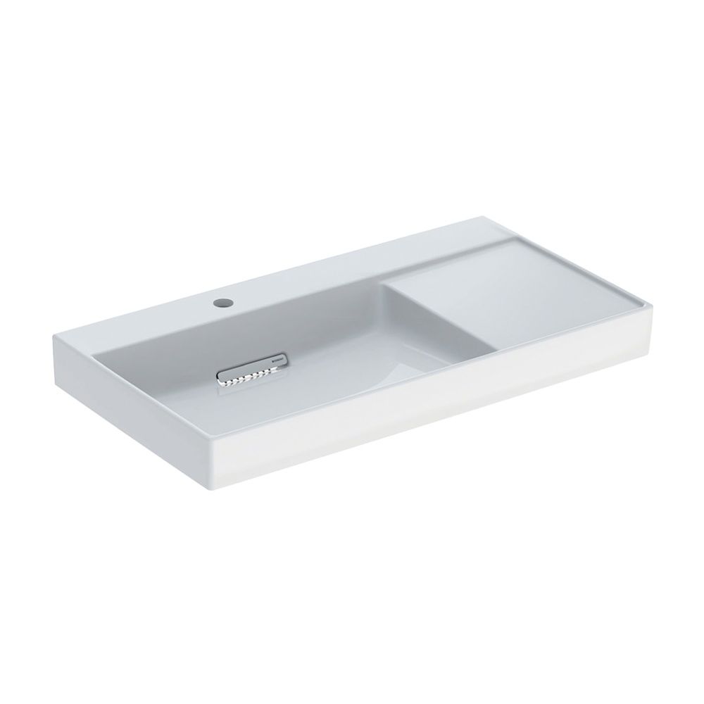 Geberit ONE Waschtisch Abgang horizontal Ablagefläche rechts 90x48cm Hahnloch links ... GEBERIT-505039001 4025410593924 (Abb. 2)