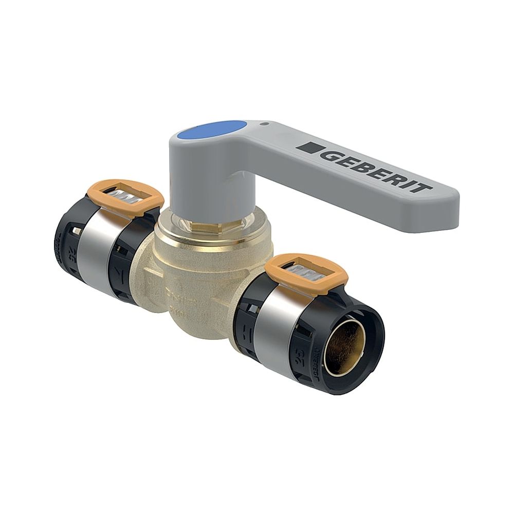Geberit FlowFit Kugelhahn mit Betätigungshebel, d 50mm... GEBERIT-619855001 4025416604440 (Abb. 1)