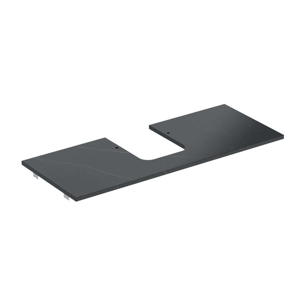 Geberit ONE Waschtischplatte Ausschnitt mittig Steinzeug für Aufsatzwaschtisch Schal... GEBERIT-505105002 4025410630926 (Abb. 2)