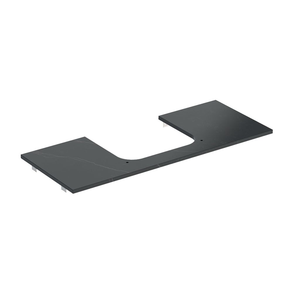 Geberit ONE Waschtischplatte Ausschnitt mittig, Steinzeug, für Aufsatzwaschtisch, 12... GEBERIT-505115002 4025410631022 (Abb. 2)