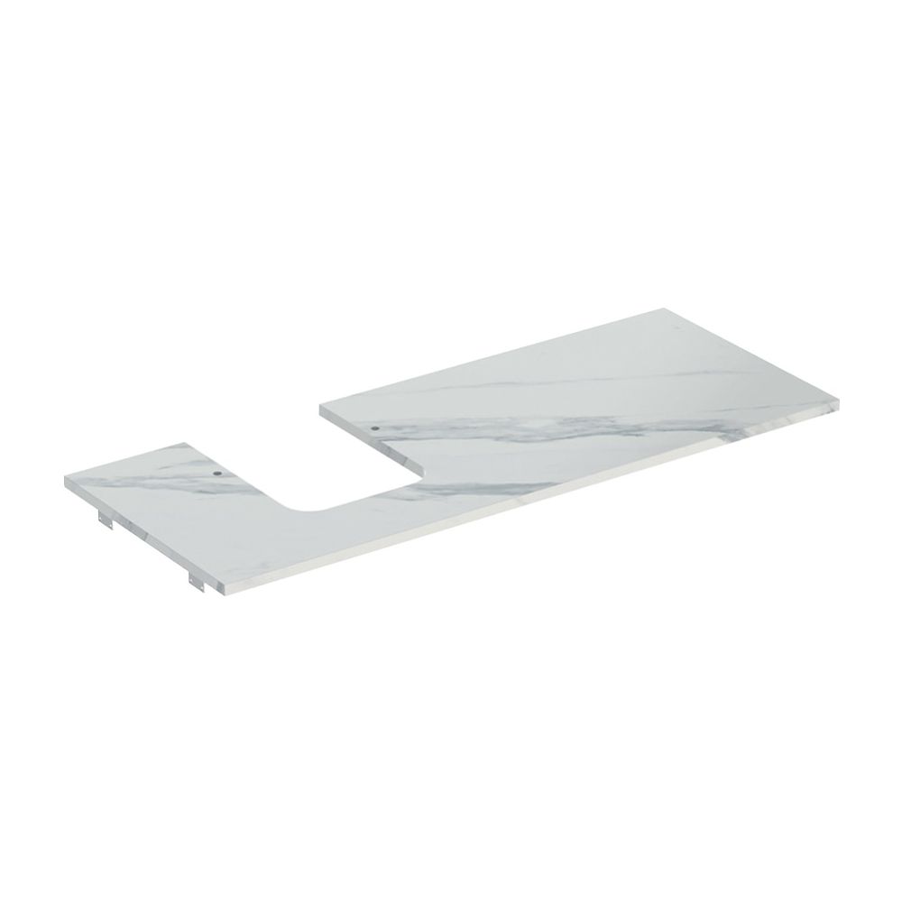 Geberit ONE Waschtischplatte Ausschnitt links, Steinzeug, für Aufsatzwaschtisch Scha... GEBERIT-505125001 4025410631091 (Abb. 2)