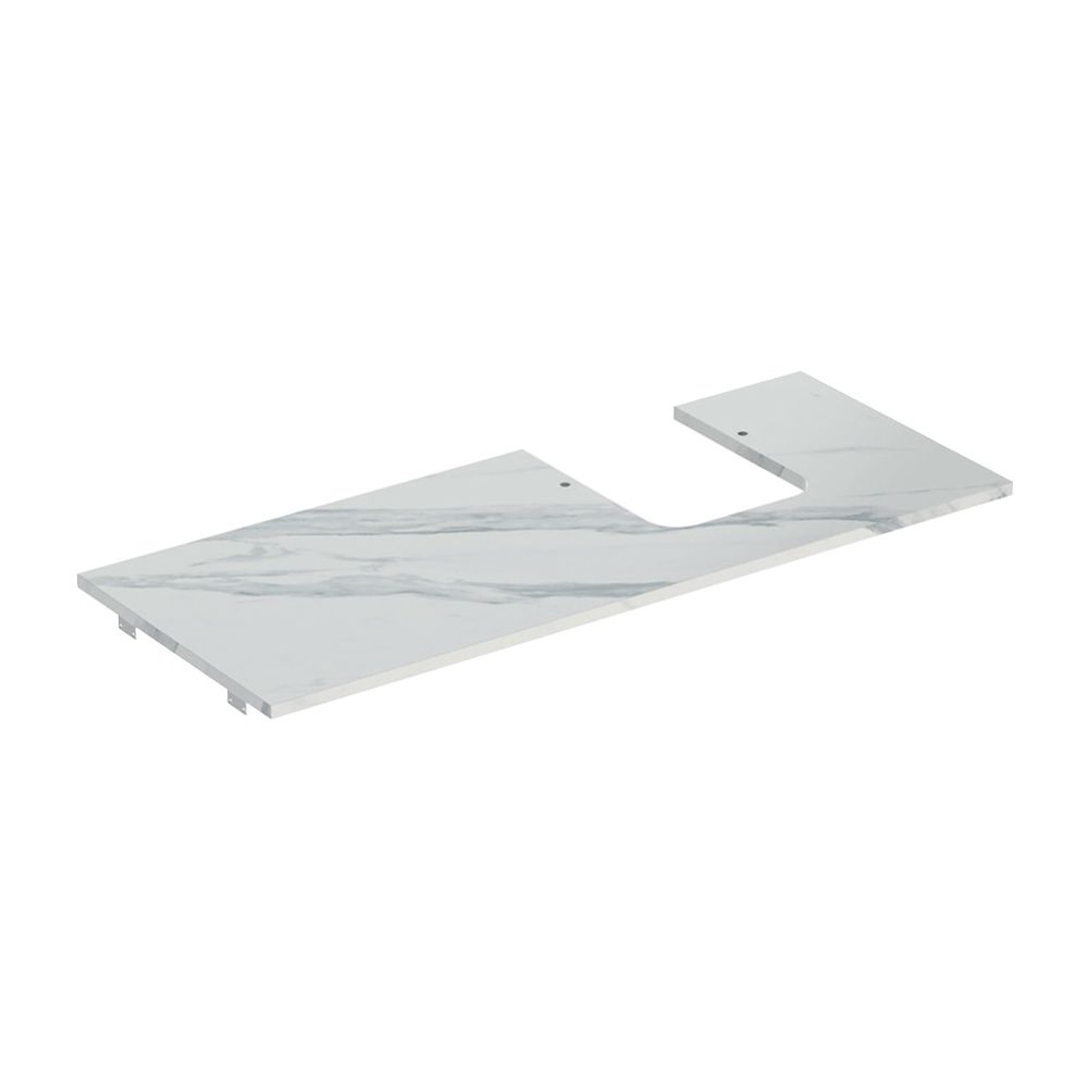 Geberit ONE Waschtischplatte Ausschnitt rechts Steinzeug für Aufsatzwaschtisch Schal... GEBERIT-505145001 4025410631213 (Abb. 2)