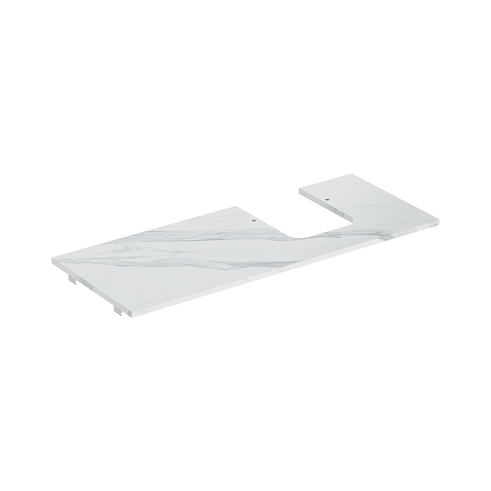 Geberit ONE Waschtischplatte Ausschnitt rechts Steinzeug für Aufsatzwaschtisch Schal... GEBERIT-505145001 4025410631213 (Abb. 1)