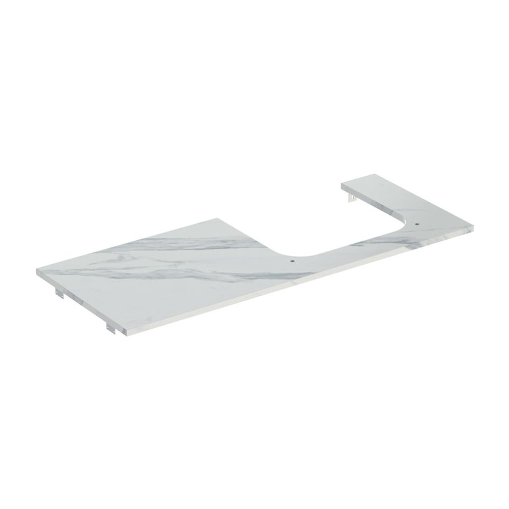 Geberit ONE Waschtischplatte Ausschnitt rechts, Steinzeug, für Aufsatzwaschtisch, 12... GEBERIT-505155001 4025410631275 (Abb. 2)
