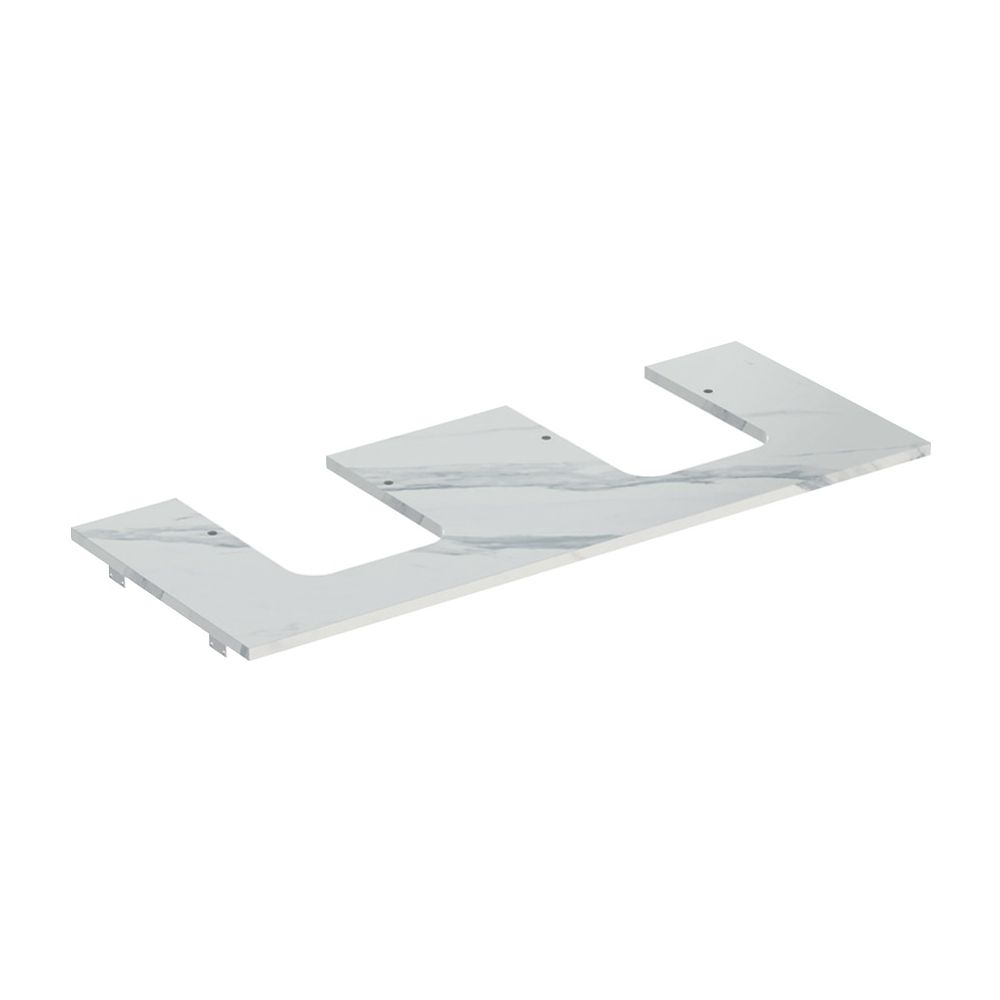 Geberit ONE Waschtischplatte Ausschnitt 2-fach, Steinzeug für Aufsatzwaschtisch Scha... GEBERIT-505175001 4025410631312 (Abb. 2)