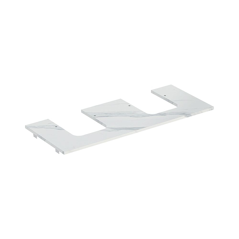 Geberit ONE Waschtischplatte Ausschnitt 2-fach, Steinzeug für Aufsatzwaschtisch Scha... GEBERIT-505175001 4025410631312 (Abb. 1)