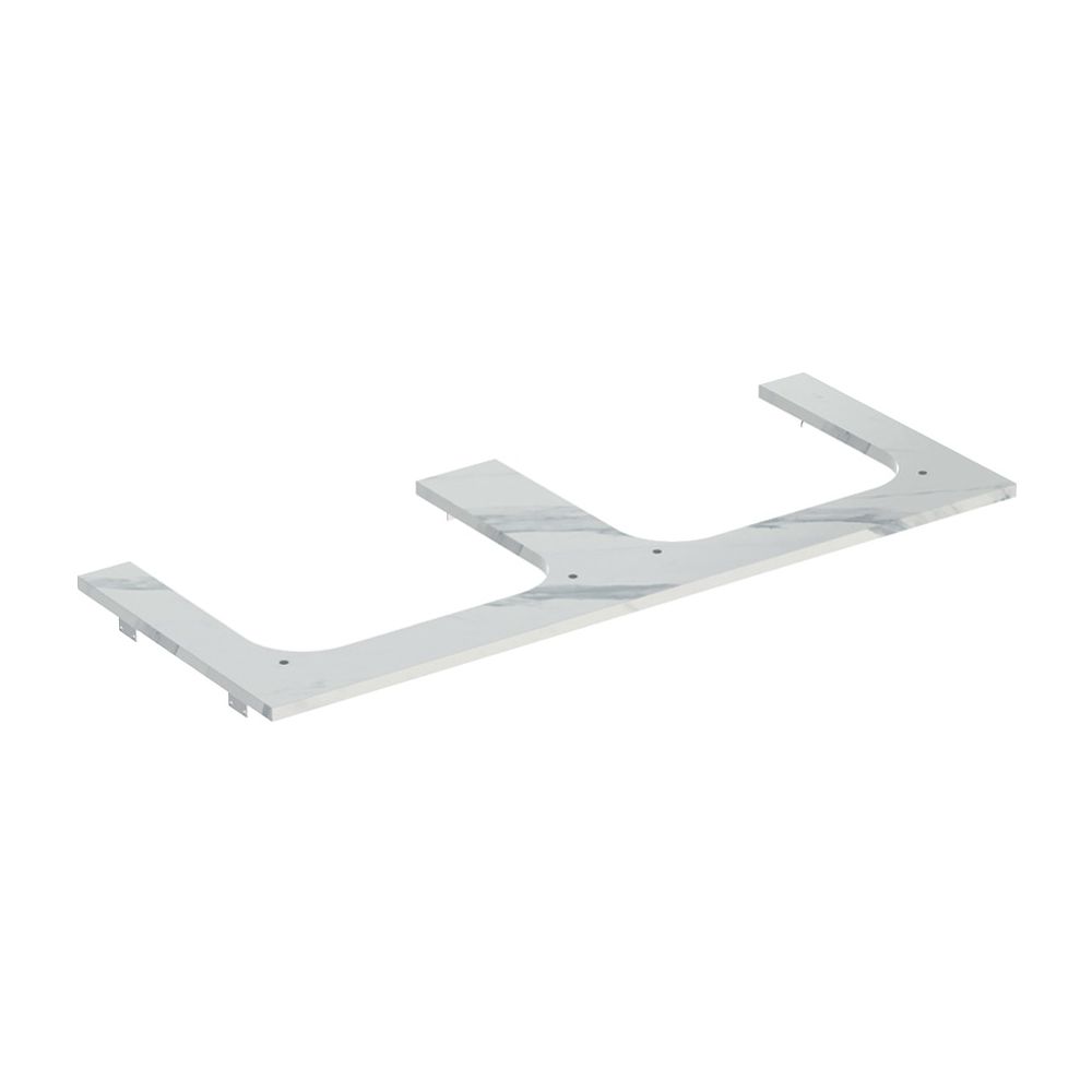 Geberit ONE Waschtischplatte Ausschnitt 2-fach, Steinzeug, für Aufsatzwaschtisch, 12... GEBERIT-505165001 4025410631299 (Abb. 2)