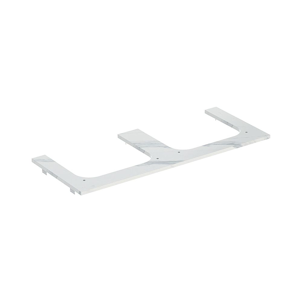 Geberit ONE Waschtischplatte Ausschnitt 2-fach, Steinzeug, für Aufsatzwaschtisch, 12... GEBERIT-505165001 4025410631299 (Abb. 1)
