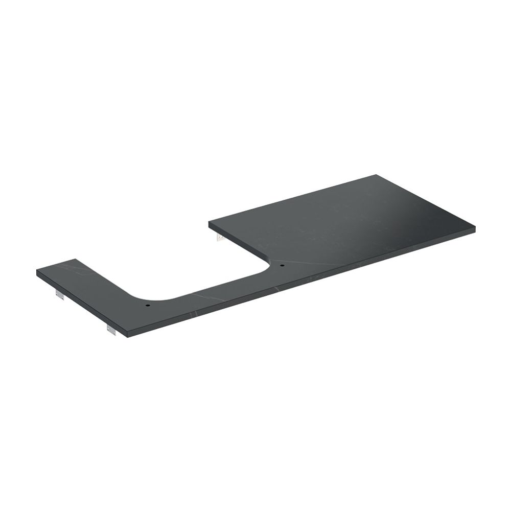 Geberit ONE Waschtischplatte Ausschnitt links, Steinzeug, für Aufsatzwaschtisch, 120... GEBERIT-505135002 4025410631169 (Abb. 2)
