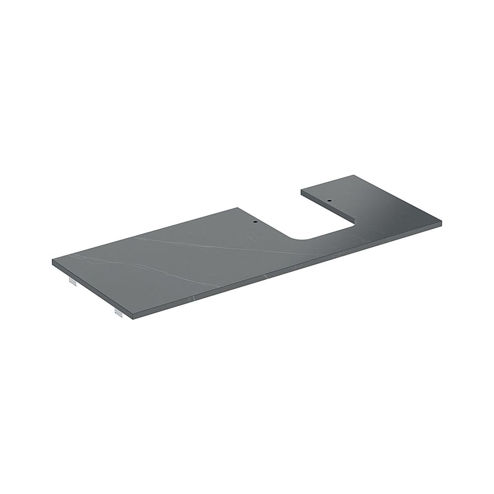Geberit ONE Waschtischplatte Ausschnitt rechts Steinzeug für Aufsatzwaschtisch Schal... GEBERIT-505145002 4025410631220 (Abb. 1)