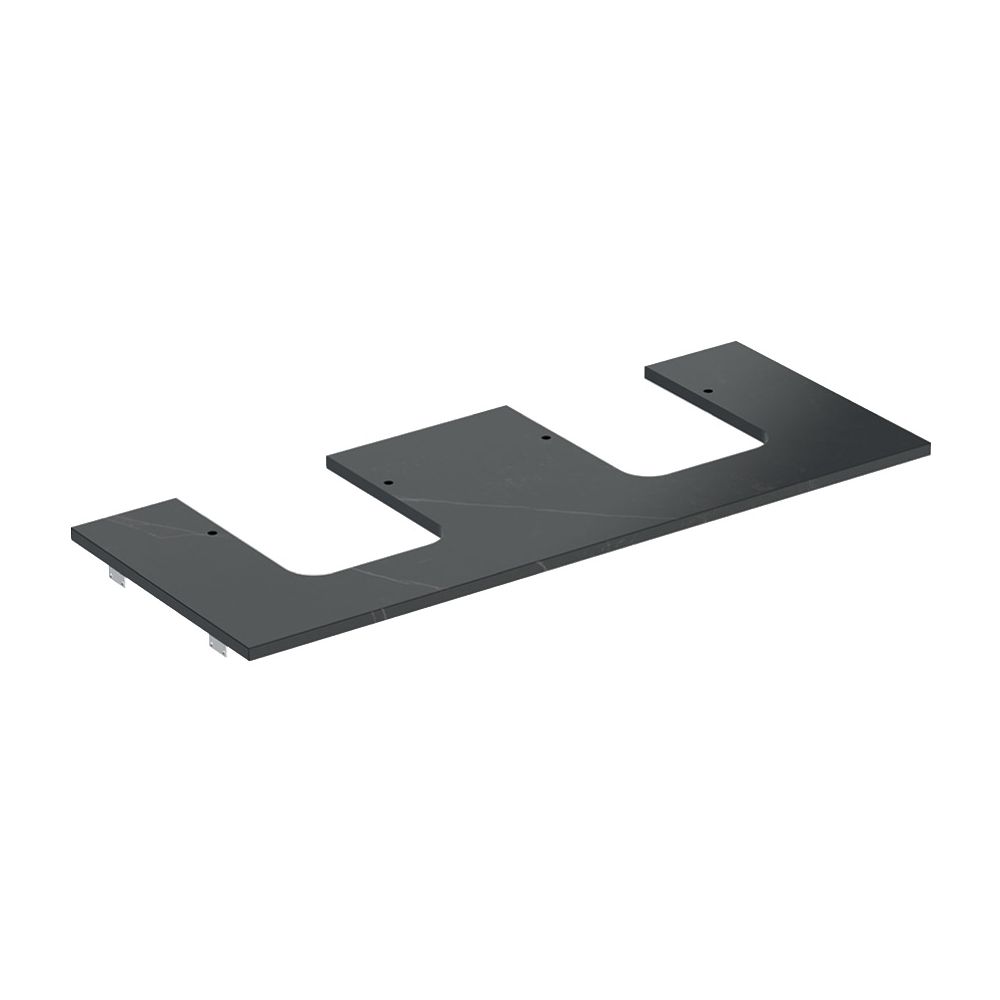 Geberit ONE Waschtischplatte Ausschnitt 2-fach Steinzeug für Aufsatzwaschtisch Schal... GEBERIT-505175002 4025410631329 (Abb. 2)