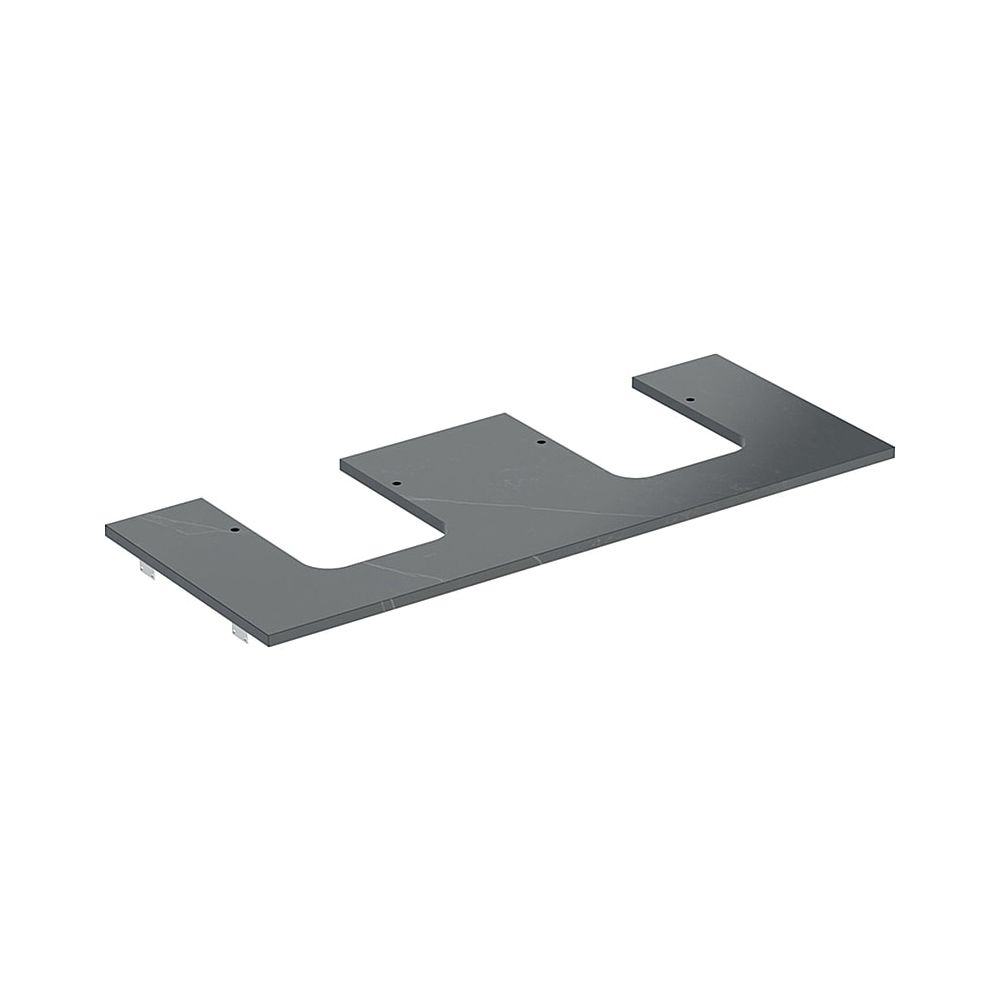 Geberit ONE Waschtischplatte Ausschnitt 2-fach Steinzeug für Aufsatzwaschtisch Schal... GEBERIT-505175002 4025410631329 (Abb. 1)