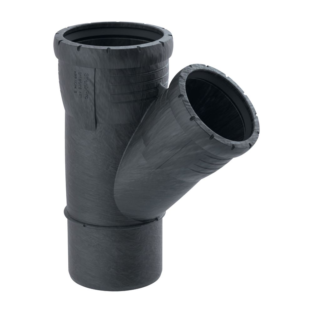 Geberit Silent-Pro Abzweig 45 Grad, d 75mm, d1 50mm... GEBERIT-393332141 4025416446576 (Abb. 2)