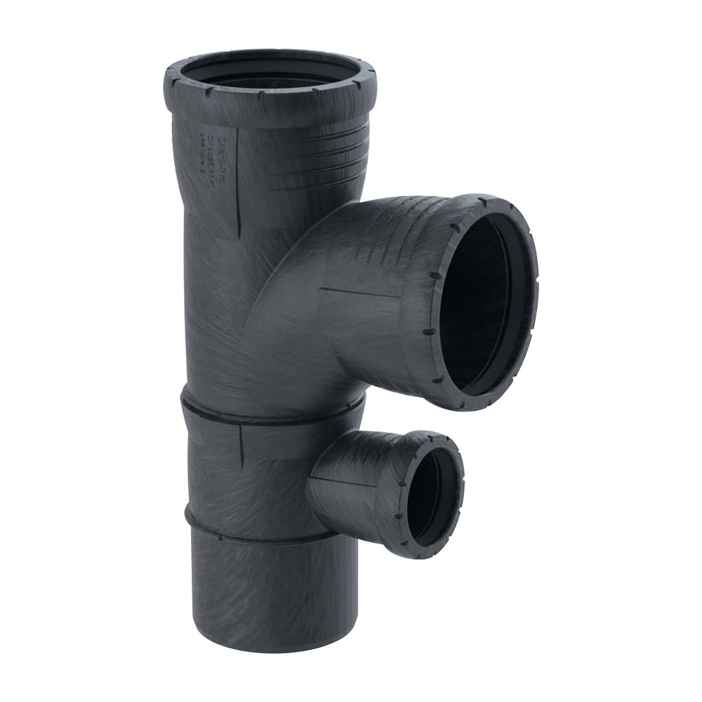 Geberit Silent-Pro Kombibogenabzweig 87,5 Grad d 90mm, d1 90mm, d2 50mm... GEBERIT-393456141 4025416460251 (Abb. 2)
