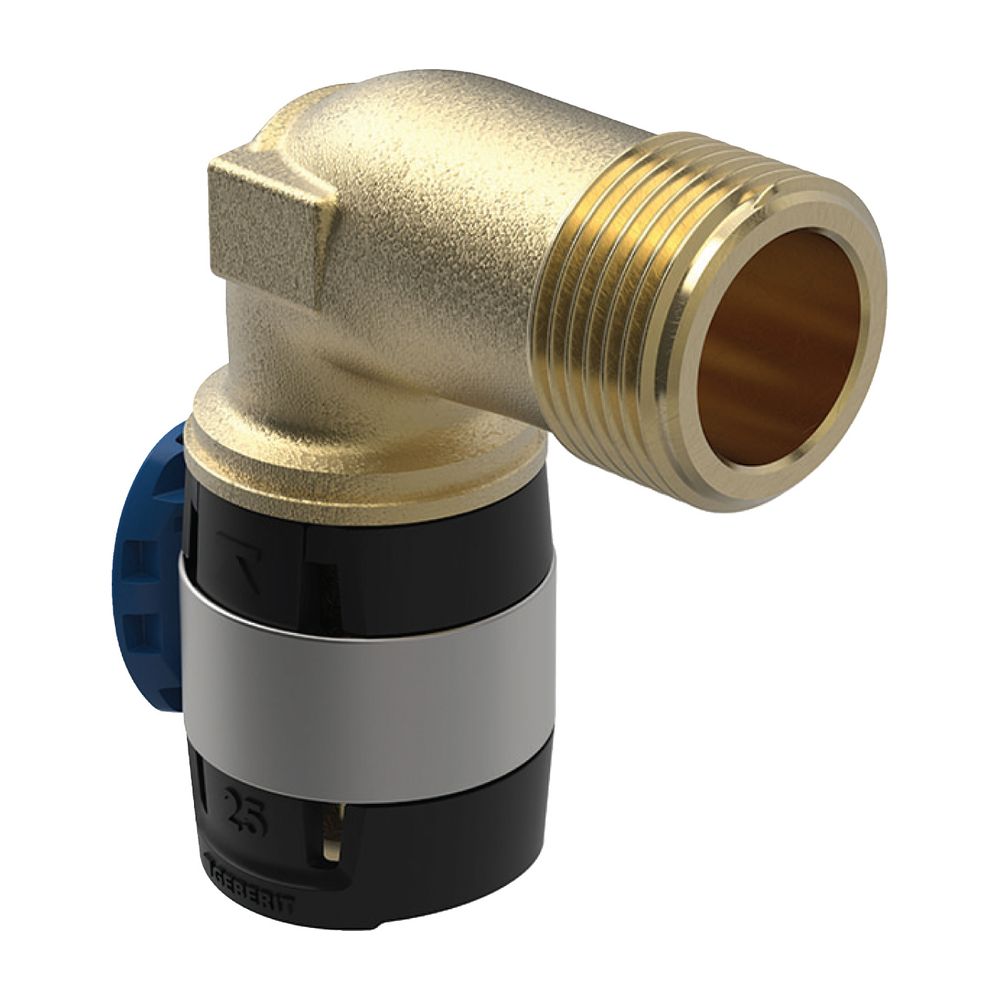 Geberit FlowFit Übergangsbogen 90 Grad mit Außengewinde, lang Bleifreier, d 25mm, R ... GEBERIT-620526001 4025410627445 (Abb. 2)