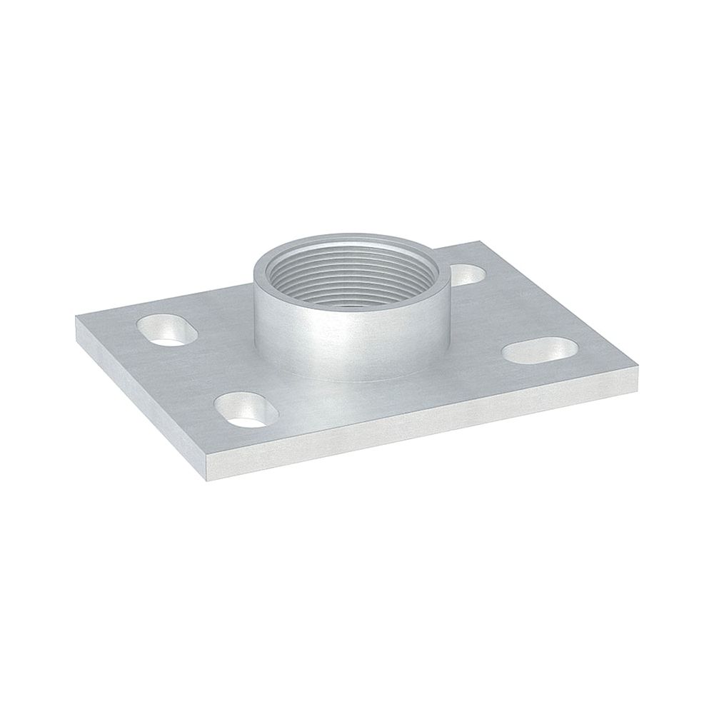 Geberit Grundplatte rechteckig, Vierloch, mit Gewindemuffe G 2″... GEBERIT-362874261 4025410646132 (Abb. 1)