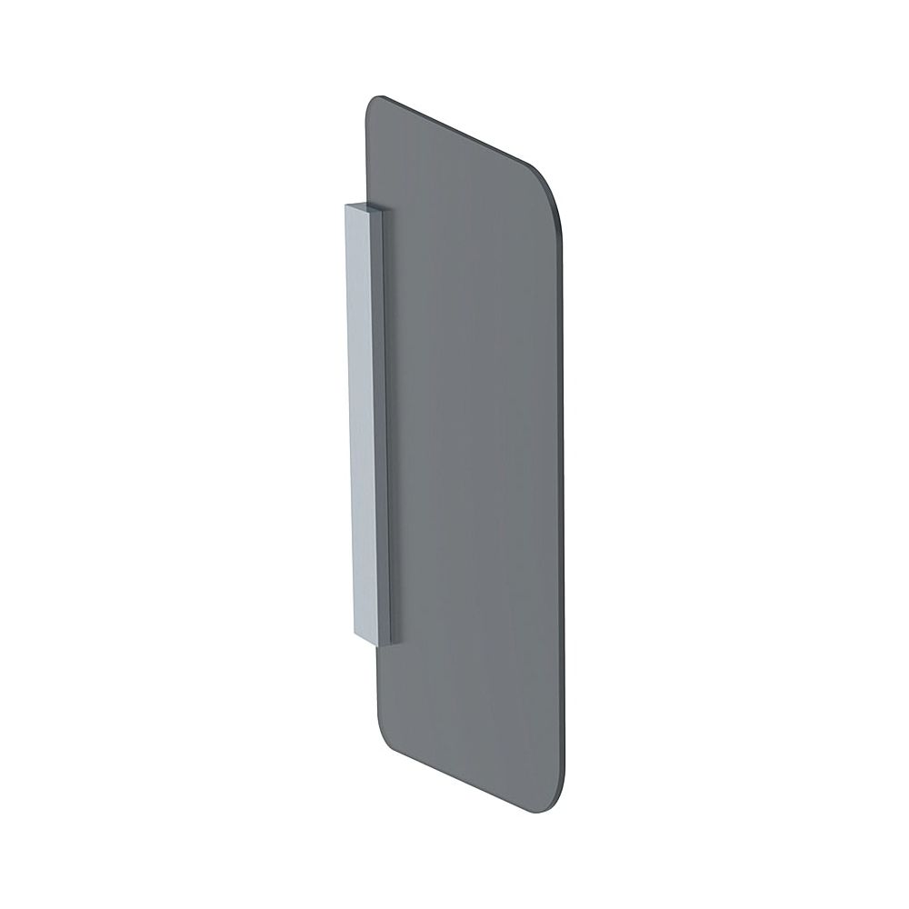 Geberit Urinaltrennwand Glas Halterung Aluminium gebürstet, Glas Anthrazit, satinier... GEBERIT-115211CD1 4025416561569 (Abb. 1)