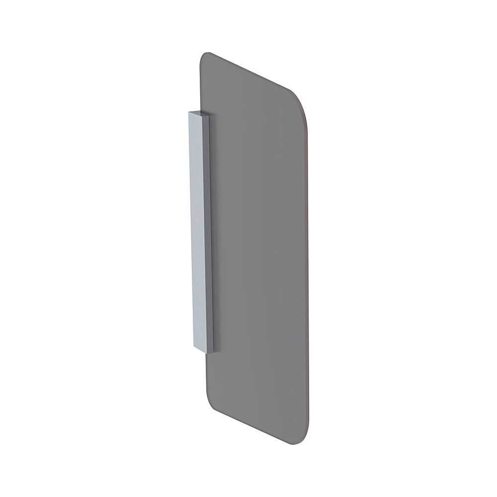 Geberit Urinaltrennwand Glas Halterung Aluminium gebürstet, Glas Umbra, satiniert... GEBERIT-115211TF1 4025416545774 (Abb. 1)