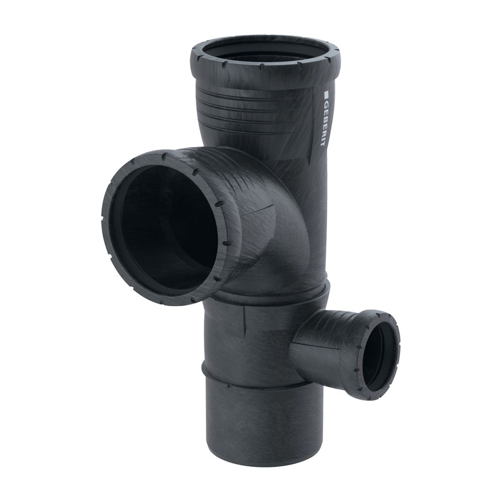 Geberit Silent-Pro Kombibogeneckabzweig 87,5 Grad rechts d 110mm, d1 90mm, d2 50mm... GEBERIT-393562141 4025416461241 (Abb. 2)