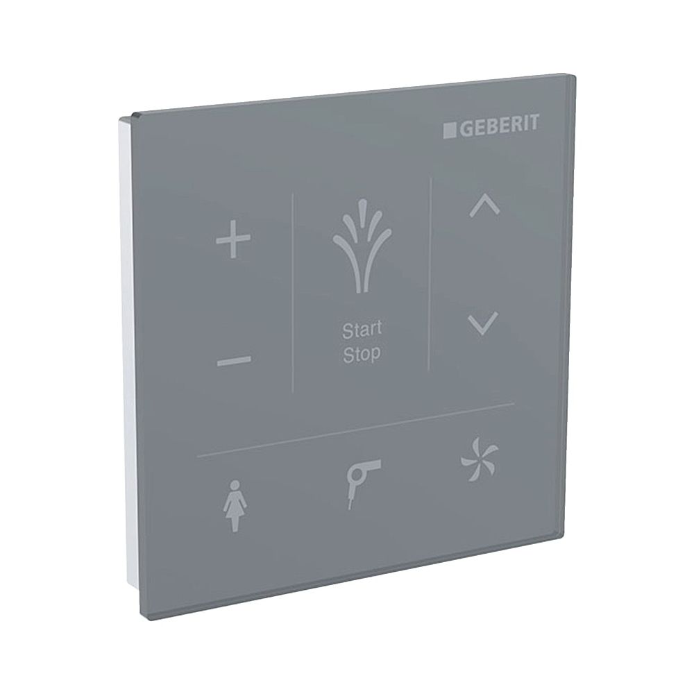 Geberit Wandbedienpanel für Geberit AquaClean, Schwarz/Glas... GEBERIT-147038SJ1 4025416817048 (Abb. 1)