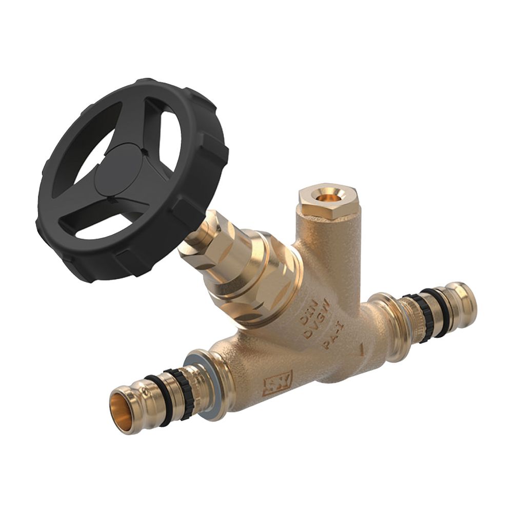 Geberit Mepla Schrägsitz-Absperrventil, d 26mm, PN 10 bar, Rotguss... GEBERIT-603032001 4025416710110 (Abb. 2)