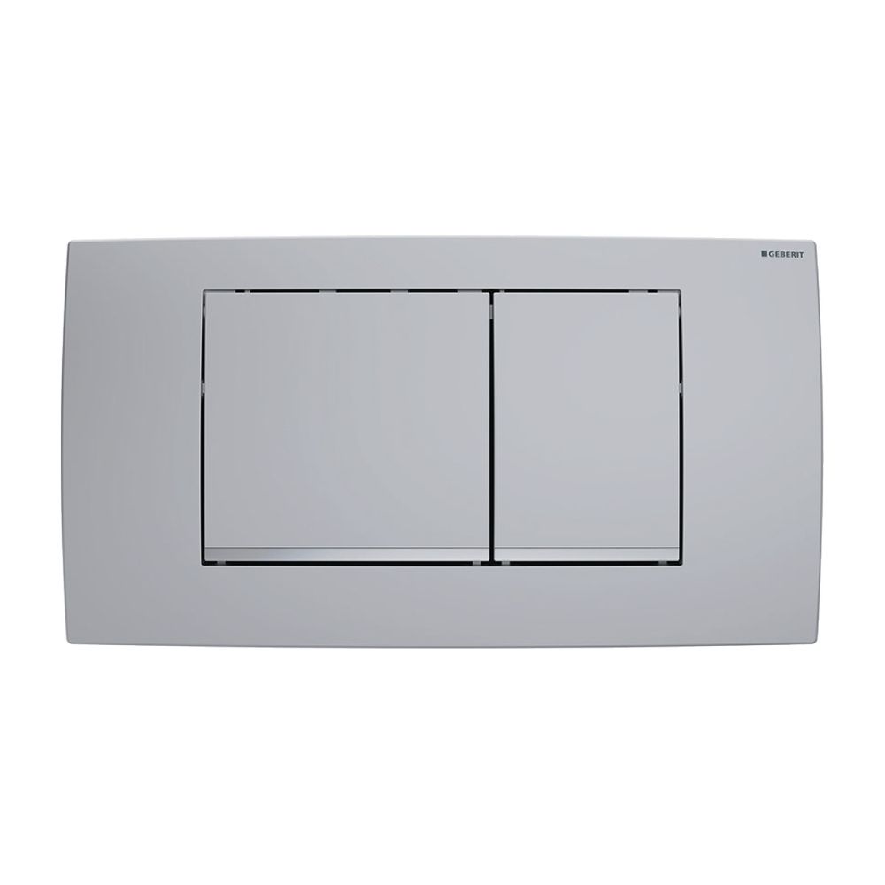 Geberit Twinline 30 Drückerplatte mit 2-Mengen-Spülung, Mattchrom, easy-to-clean... GEBERIT-115899JQ1 4025410780942 (Abb. 2)