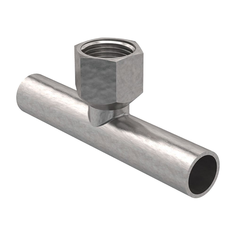Geberit Mapress C-Stahl T-Stück mit Innengewinde, Einschubenden d 35mm, Rp 1/2″, d1 35mm... GEBERIT-21344 4024723213444 (Abb. 2)