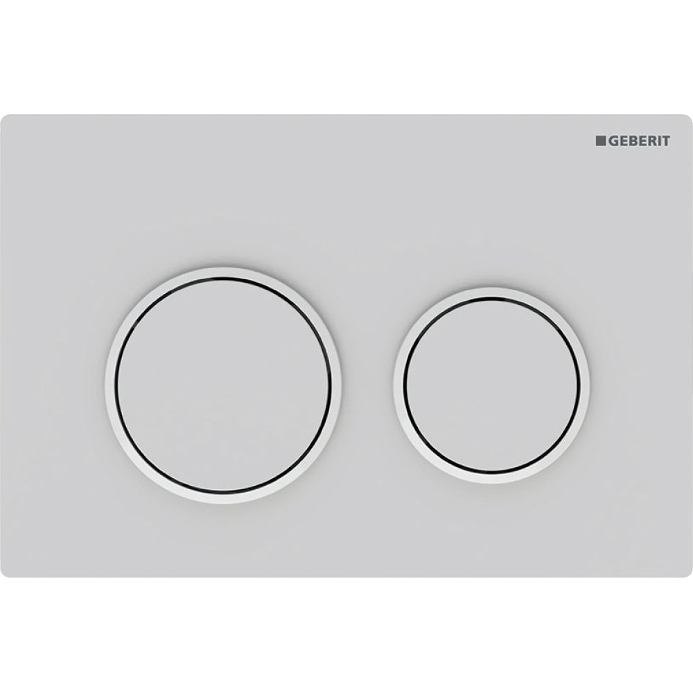 Geberit Omega 20 Drückerplatte, 2-Mengen-Spülung Round, Weiß/Mattweiß lackiert, easy... GEBERIT-115085011 4025410693334 (Abb. 2)