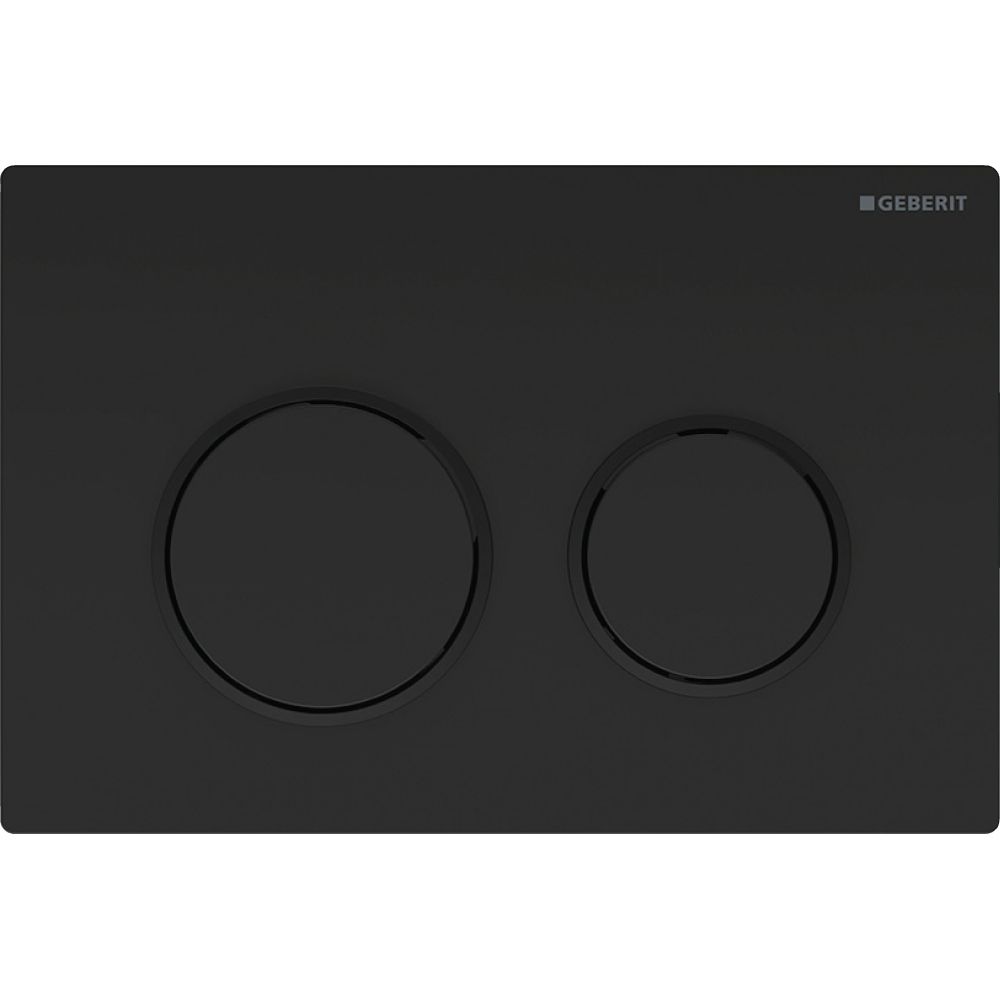 Geberit Omega 20 Drückerplatte, 2-Mengen-Spülung Round, Schwarz, Mattschwarz... GEBERIT-115085DW1 4025410693372 (Abb. 2)