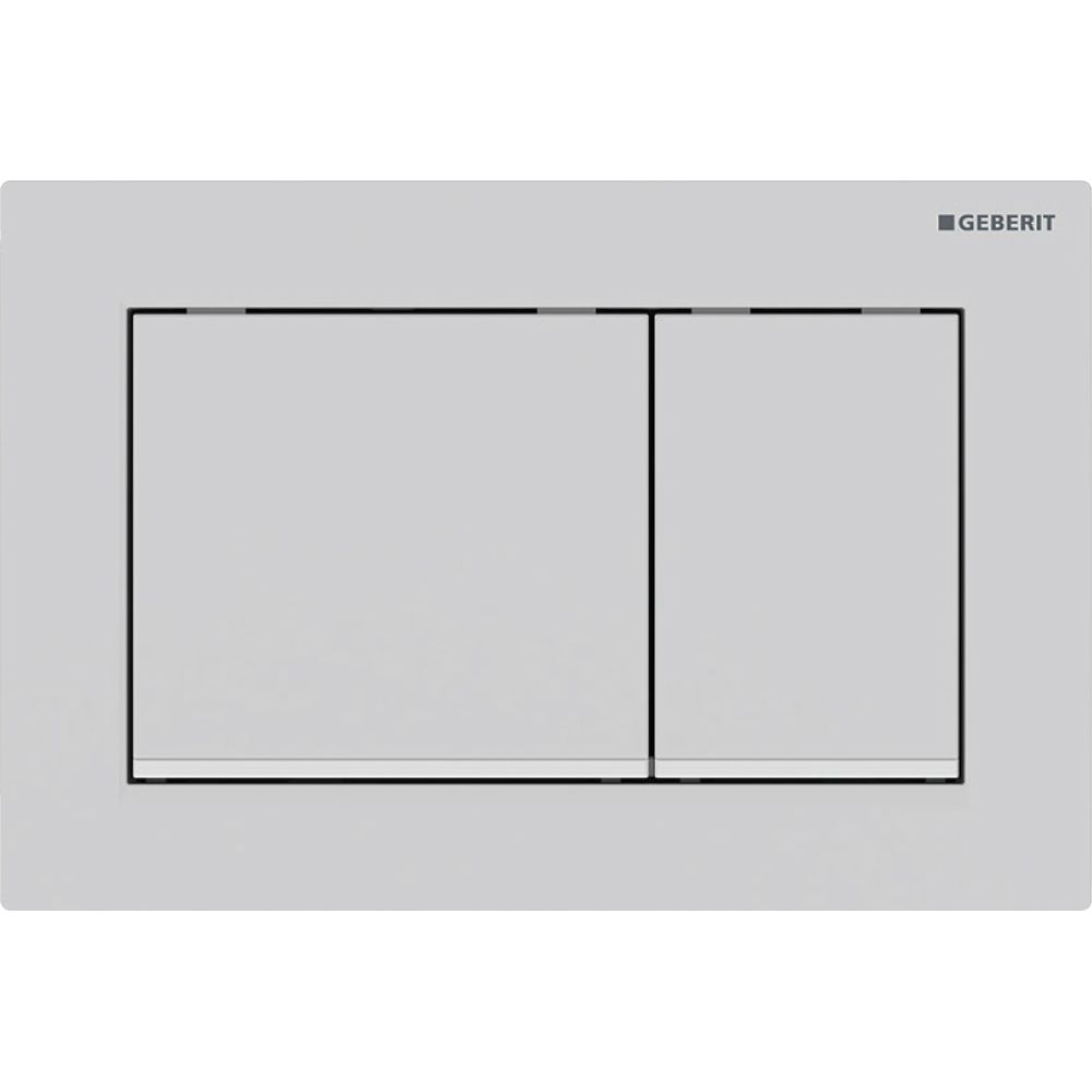 Geberit Omega 20 (ex Omega 30) Drückerplatte, 2-Mengen-Spülung Square, Weiß/Mattweiß... GEBERIT-115080011 4025410693716 (Abb. 2)