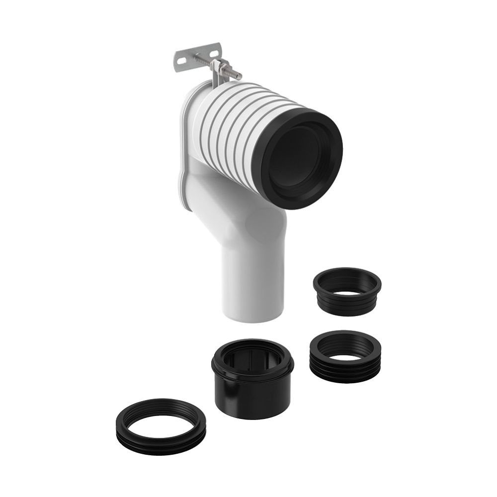 Geberit Set P-Anschlussbogen für Stand-WC Außendurchmesser 90mm... GEBERIT-131081111 4025416073604 (Abb. 2)