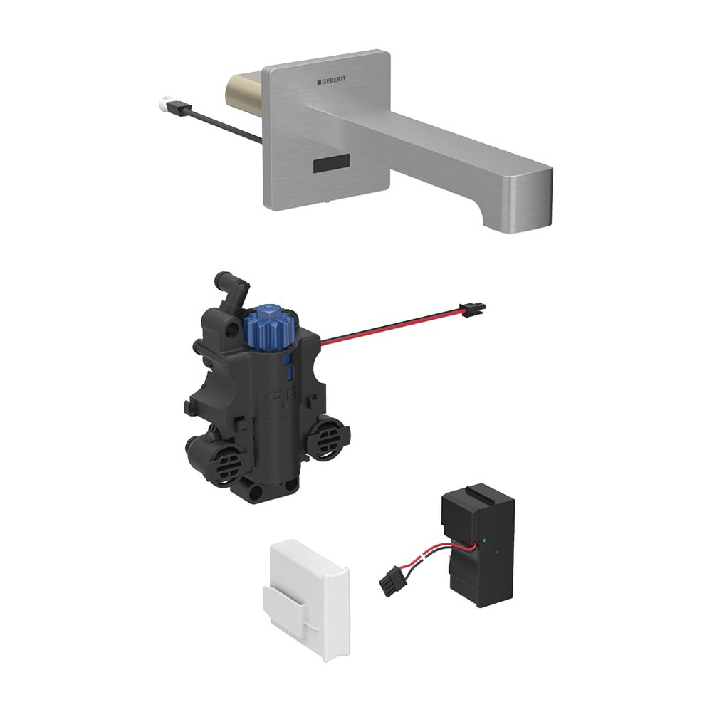 Geberit Brenta Waschtischarmatur Wandmontage Netzbetrieb mit Thermostatmischer Länge... GEBERIT-116297SN1 4025410065452 (Abb. 2)