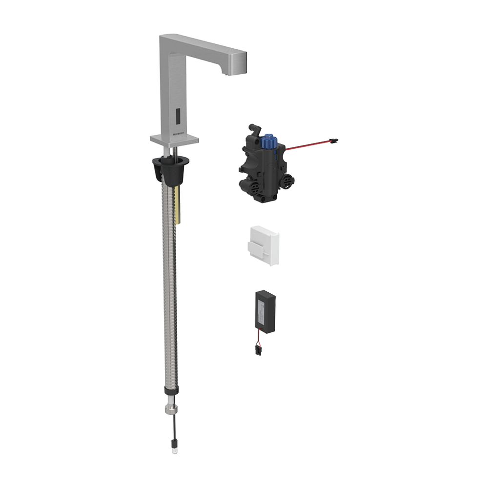 Geberit Brenta Waschtischarmatur, Standmontage, Batteriebetrieb, für UP-Funktionsbox... GEBERIT-116198SN1 4025410065100 (Abb. 2)