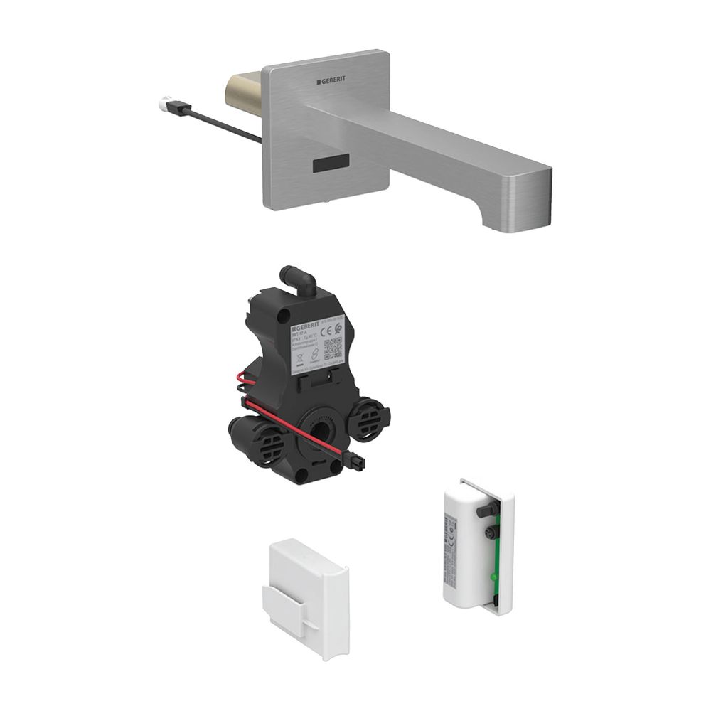 Geberit Brenta Waschtischarmatur Wandmontage, Generatorbetrieb, mit Mischer, Länge 1... GEBERIT-116276SN1 4025410065261 (Abb. 2)