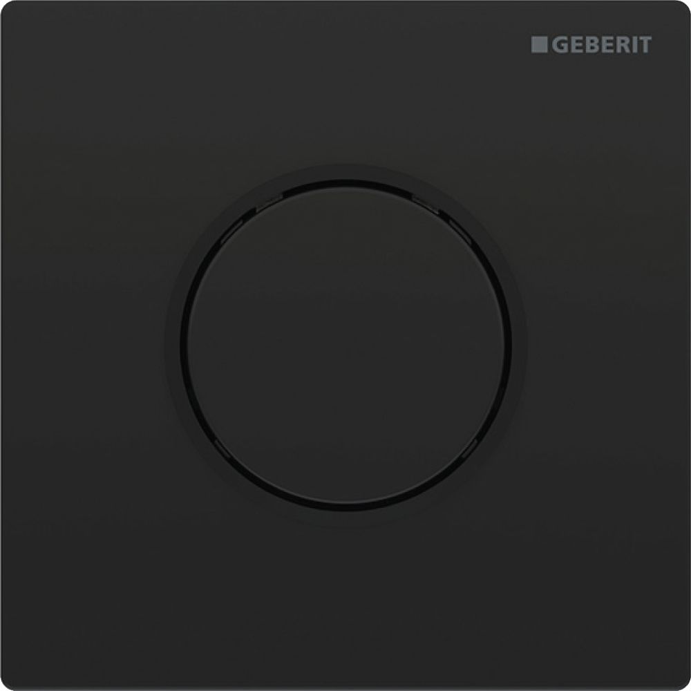 Geberit Typ 10 Urinalsteuerung mit pneumatischer Spülauslösung, Round, Schwarz/Matts... GEBERIT-116015DW1 4025410703460 (Abb. 2)