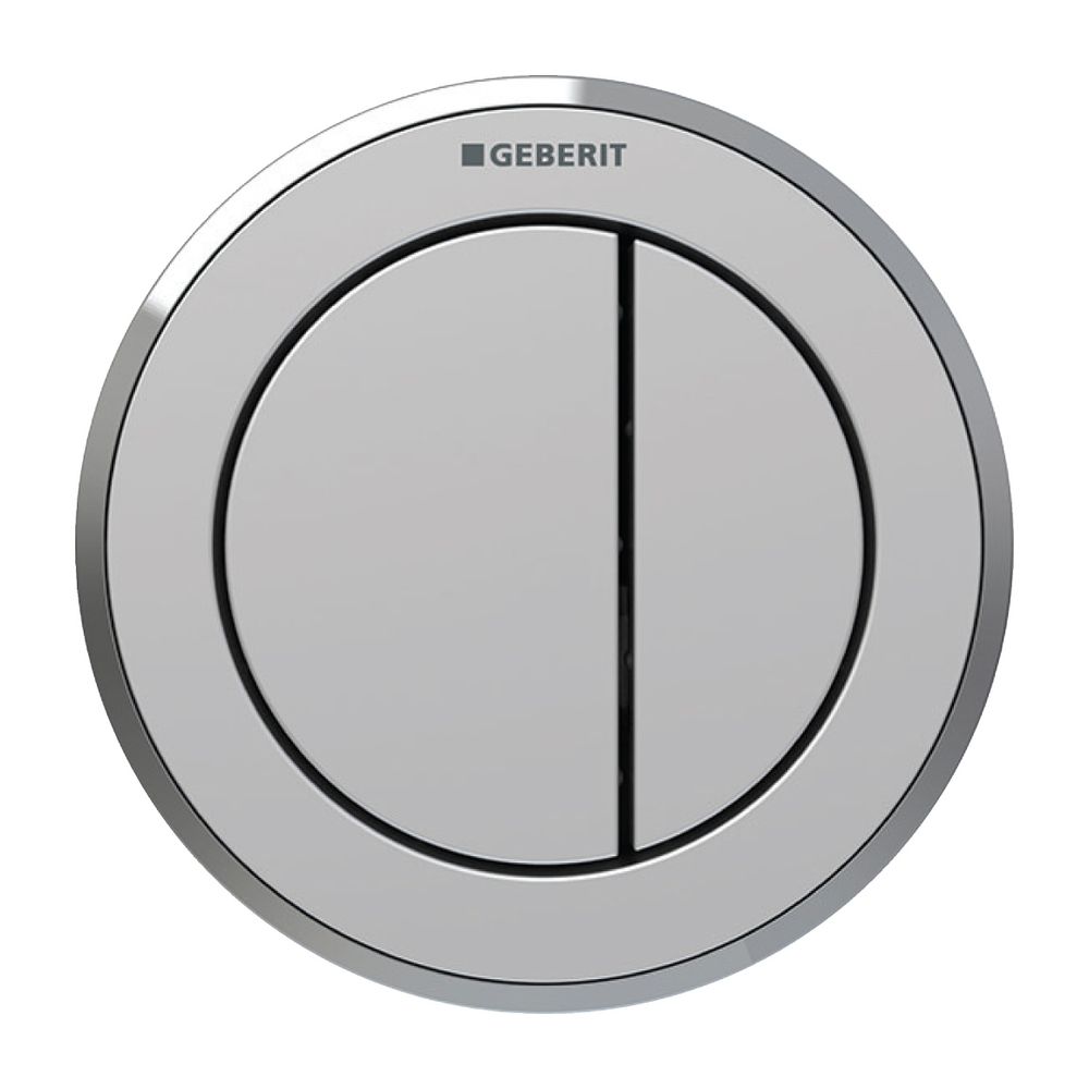 Geberit Typ 10 Fernbetätigung pneumatisch, 2-Mengen-Spülung, Möbeldrücker, Mattchrom... GEBERIT-116057JQ1 4025410740557 (Abb. 2)