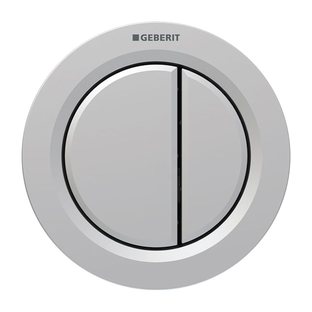 Geberit Typ 01 Fernbetätigung pneumatisch, 2-Mengen-Spülung, Möbeldrücker, Mattchrom... GEBERIT-116050JQ1 4025410741127 (Abb. 2)