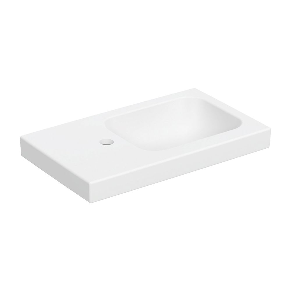 Geberit iCon Light Handwaschbecken mit Ablagefläche 53x13x31cm Weiß matt Hahnloch li... GEBERIT-501833JT1 4025410071798 (Abb. 2)