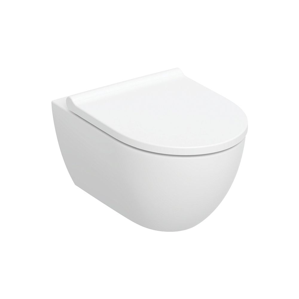 Geberit Acanto Wand-WC-Set Tiefspüler geschlossenes Keramikdesign TurboFlush Weiß, W... GEBERIT-502774001 4025410066831 (Abb. 2)