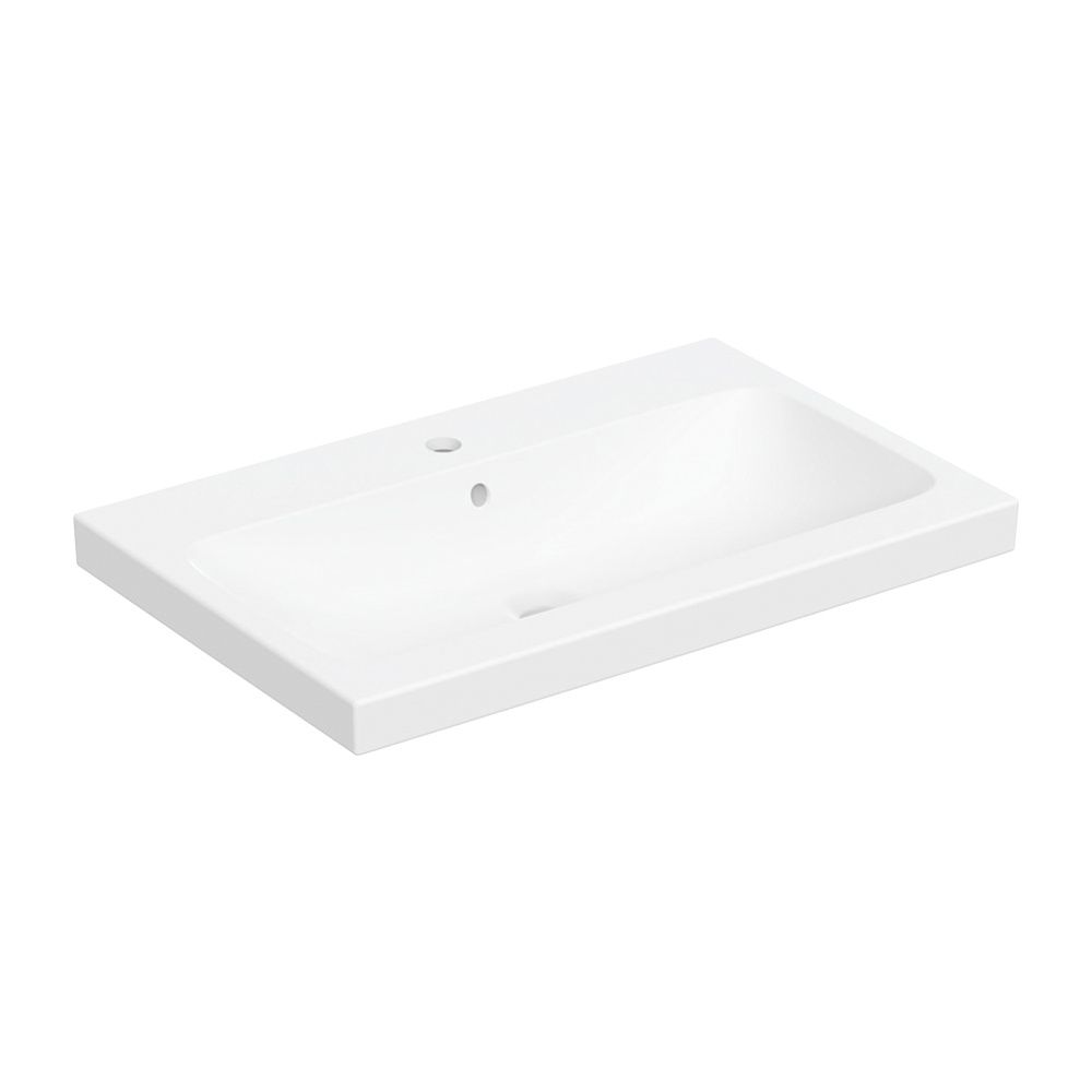 Geberit iCon Light Aufsatzwaschtisch, Breite 75cm, Tiefe 48cm, Hahnloch mittig, Über... GEBERIT-501848JT1 4025410652201 (Abb. 2)