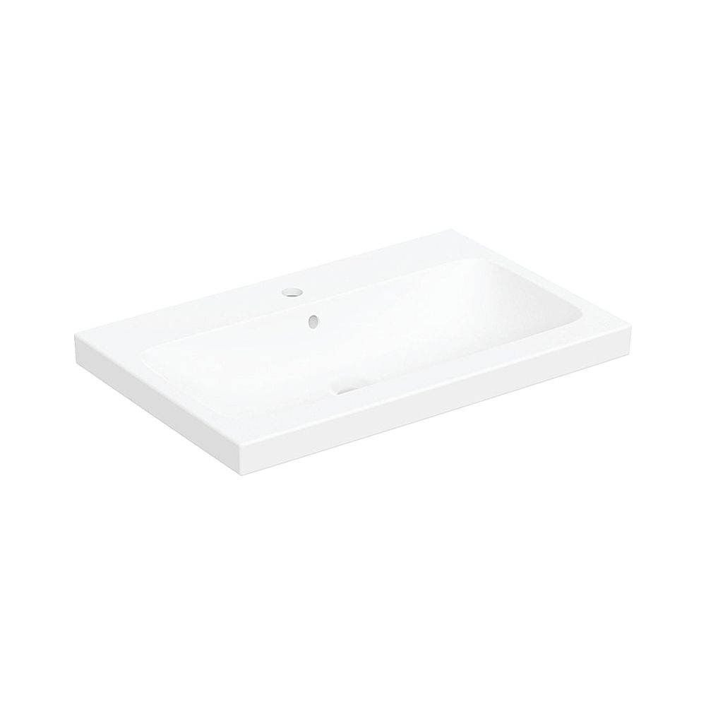 Geberit iCon Light Aufsatzwaschtisch, Breite 75cm, Tiefe 48cm, Hahnloch mittig, Über... GEBERIT-501848JT1 4025410652201 (Abb. 1)