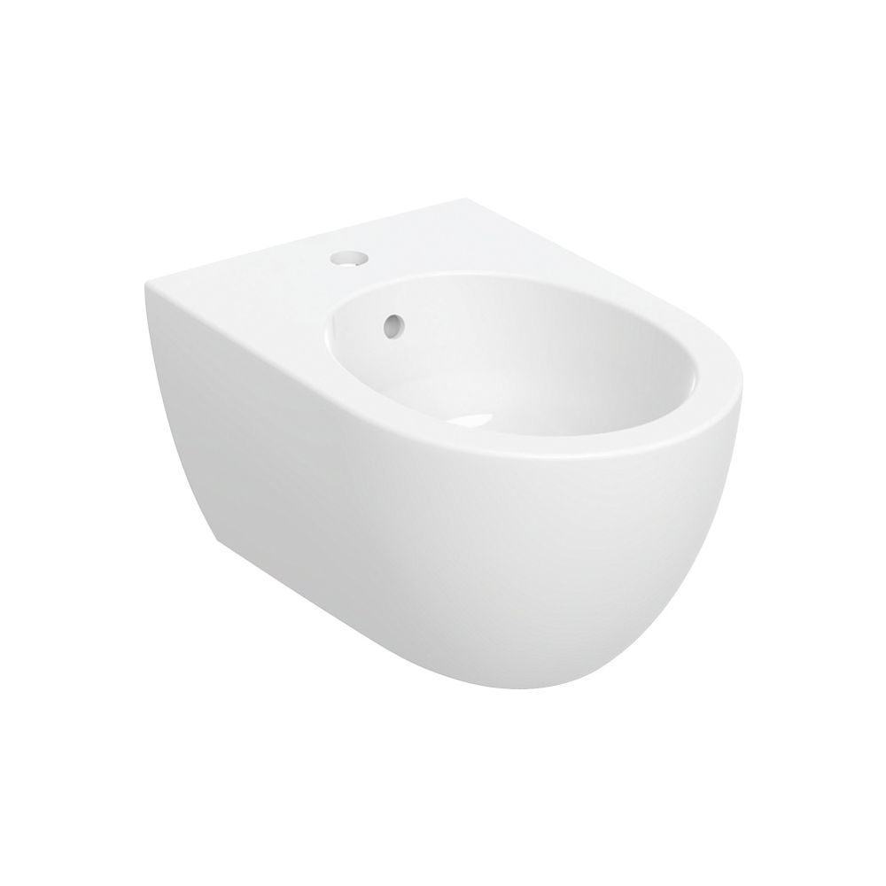 Geberit Acanto Wandbidet, geschlossenes Keramikdesign mit Überlauf, 53cm, Weiß... GEBERIT-502825001 4025410071699 (Abb. 2)
