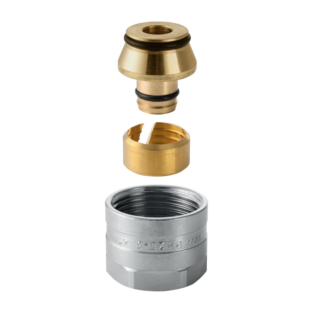 Geberit Anschlussverschraubung für Eurokonus CW617N, d 20mm, G 3/4″, vernickelt... GEBERIT-651534222 4025416190493 (Abb. 2)
