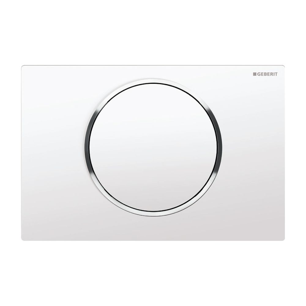 Geberit Sigma 10 Drückerplatte, für Spül-Stopp-Spülung Weiß, Hochglanz verchromt... GEBERIT-115758KJ5 4025416197898 (Abb. 2)
