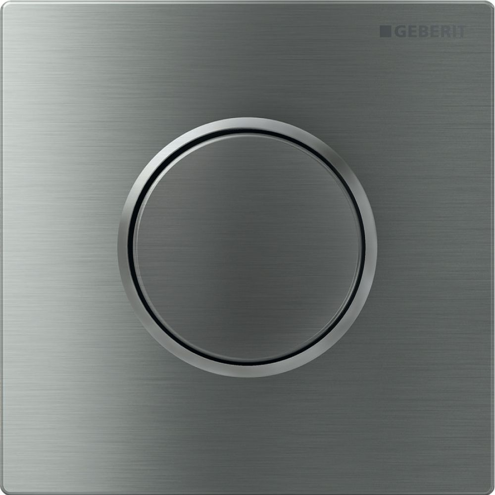 Geberit Typ 10 Drückerplatte Urinalsteuerung mit pneumatischer Spülauslösung, gebürs... GEBERIT-116015SN1 4025416848837 (Abb. 2)