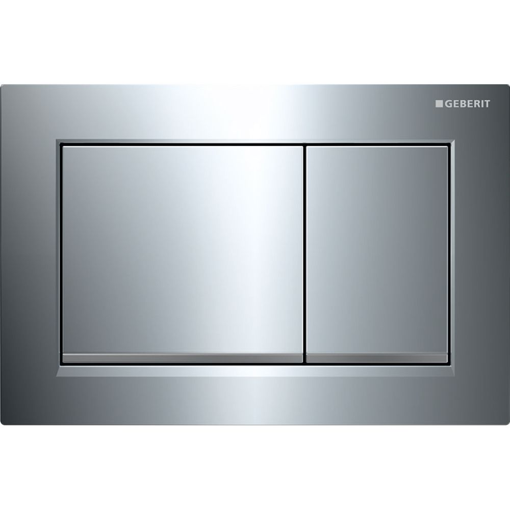 Geberit Omega 20 (ex Omega 30) Drückerplatte, 2-Mengen-Spülung Hochglanz verchromt, ... GEBERIT-115080KH1 4025416301073 (Abb. 2)