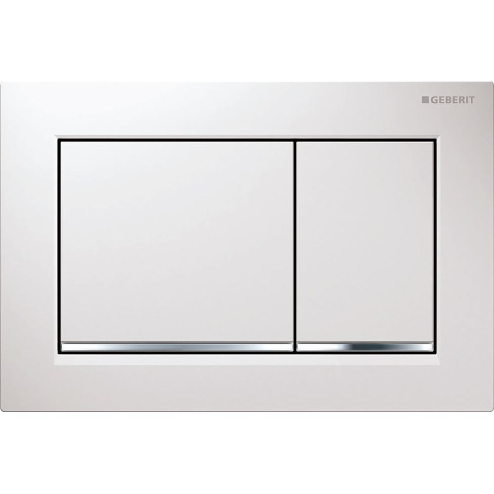 Geberit Omega 20 (ex Omega 30) Drückerplatte, 2-Mengen-Spülung Weiß, Hochglanz verch... GEBERIT-115080KJ1 4025416301240 (Abb. 2)